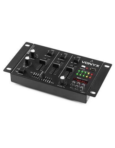 STM-3020B MEZCLADOR DE 6 CANALES CON USB/MP3 - NEGRO