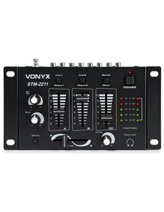 STM-2211B MEZCLADOR 4 CANALES - NEGRO