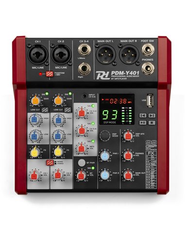 PDM-Y401 MEZCLADOR DE ESTUDIO 4-CH