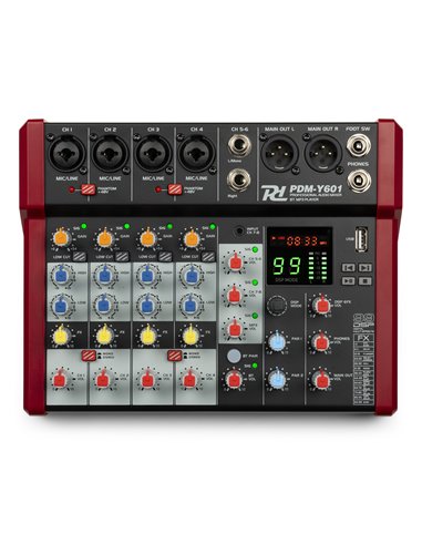 PDM-Y601 MEZCLADOR DE ESTUDIO 6-CH