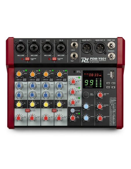 PDM-Y601 MEZCLADOR DE ESTUDIO 6-CH