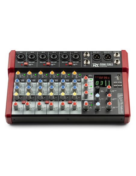 PDM-Y801 MEZCLADOR DE ESTUDIO 8-CH
