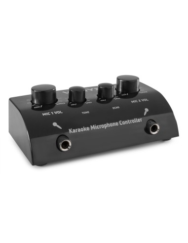 AV430B CONTROLADOR MICRÓFONOS KARAOKE NEGRO