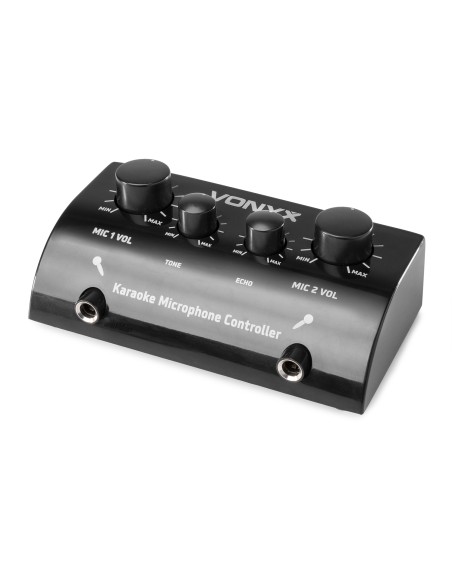 AV430B CONTROLADOR MICRÓFONOS KARAOKE NEGRO