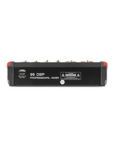VM-KG06 MEZCLADOR PARA MÚSICA 6 CANALES BT/DSP/USB GRABACIÓN