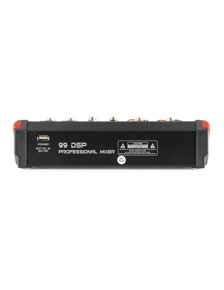 VM-KG06 MEZCLADOR PARA MÚSICA 6 CANALES BT/DSP/USB GRABACIÓN