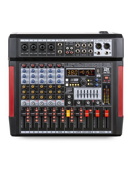 PDM-T604 MEZCLADOR DE DIRECTO 6 CANALES DSP/MP3