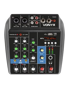 VMM100 MEZCLADOR AUDIO CON USB/BT