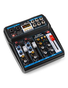 VMM-P500 MEZCLADOR DIRECTO 4CANALES CON DSP, USB Y REPRODUCTOR MP3/BT