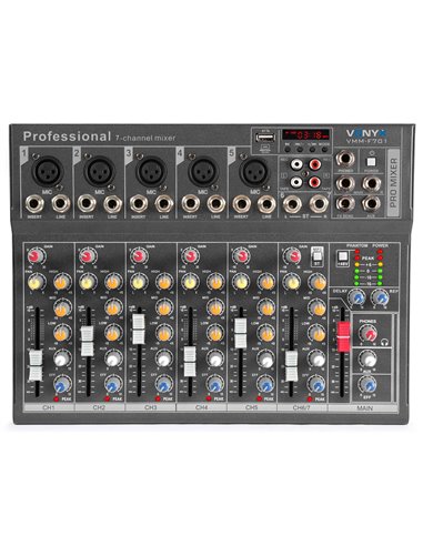 VMM-F701 MEZCLADOR DIRECTO 7 CANALES