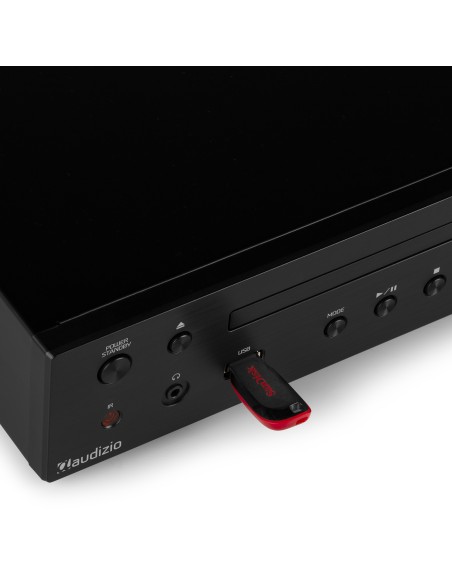 BOLZANO RECEPTOR DE INTERNET CON AMPLICADOR, DAB+ Y REPRODUCTOR CD NEGRO