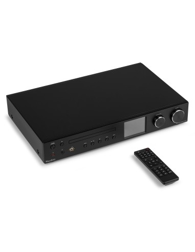 BOLZANO RECEPTOR DE INTERNET CON AMPLICADOR, DAB+ Y REPRODUCTOR CD NEGRO
