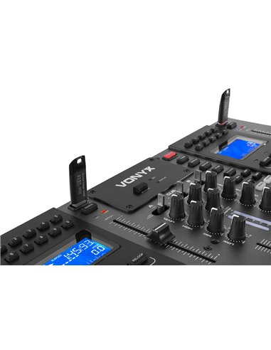CDJ450 DOBLE REPRODUCTOR MEZCLADOR SOBREMESA CD/MP3/USB CON BT