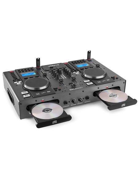 CDJ450 DOBLE REPRODUCTOR MEZCLADOR SOBREMESA CD/MP3/USB CON BT
