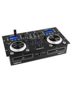 CDJ500 DOBLE REPRODUCTOR CON AMPLIFICADOR CD/MP3/USB/BT 2