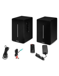 KS01B JUEGO DE ALTAVOCES DE ESTANTERÍA ACTIVA 120W BT NEGRO