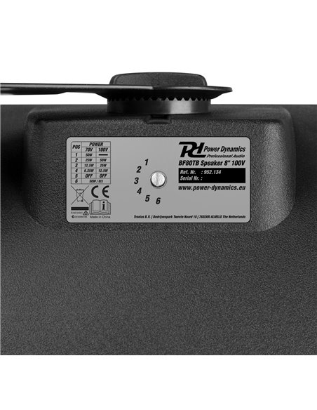 BF80TB ALTAVOZ IN/OUTDOOR 8" IPX5 NEGRO 100V