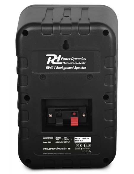 BV40B JUEGO DE ALTAVOCES DE AMBIENTE NEGRO 4 "100V