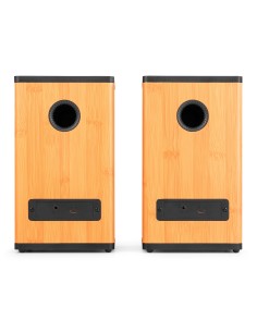 BS20 CONJUNTO DE ALTAVOCES ACTIVOS DE ESTANTERÍA CON BATERÍA, BAMBÚ 2
