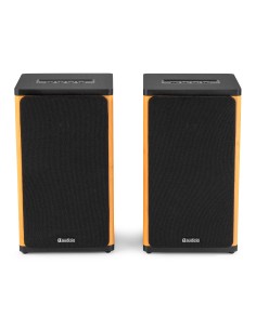 BS20 CONJUNTO DE ALTAVOCES ACTIVOS DE ESTANTERÍA CON BATERÍA, BAMBÚ