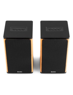 BS20 CONJUNTO DE ALTAVOCES ACTIVOS DE ESTANTERÍA CON BATERÍA, BAMBÚ