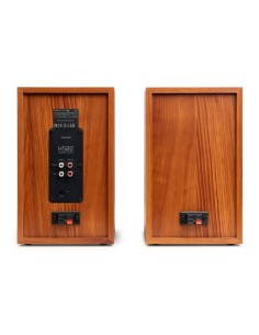 KS02 JUEGO DE ALTAVOCES DE ESTANTERÍA ACTIVOS 80W BT MADERA 2