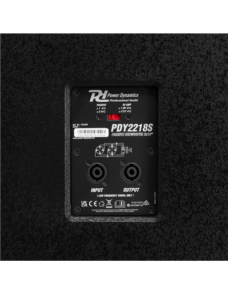 PDY2218S SUBWOOFER PASIVO 2X 18” 2000W