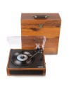 RP170L GIRADISCOS CON CAJA DE ALMACENAJE DE VINILOS MADERA