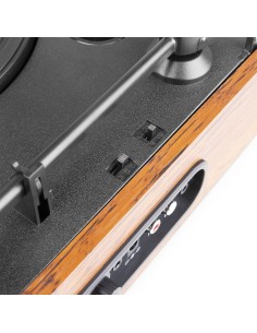 RP170L GIRADISCOS CON CAJA DE ALMACENAJE DE VINILOS MADERA