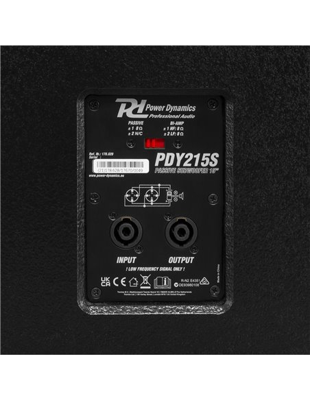 PDY215S SUBWOOFER PASIVO 15” 900W