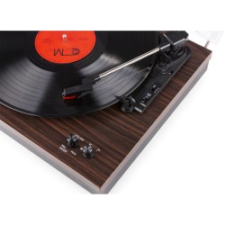 RP165D GIRADISCOS MADERA OSCURA