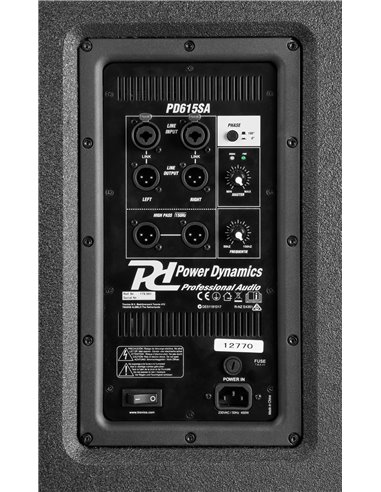 PD615SA SUBWOOFER ACTIVO 15"