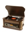 MEMPHIS GIRADISCOS VINTAGE MADERA OSCURA