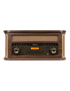 MEMPHIS GIRADISCOS VINTAGE MADERA OSCURA