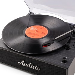 TOCADISCOS RENO RETRO NEGRO