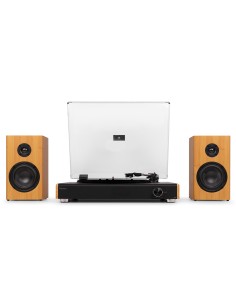 RP337BB TOCADISCOS VINTAGE CON ALTAVOCES BT INALÁMBRICOS BAMBÚ