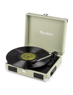 RP111G GIRADISCOS TIPO MALETÍN, VERDE