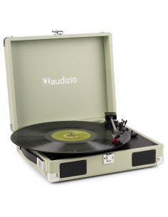 RP111G GIRADISCOS TIPO MALETÍN, VERDE