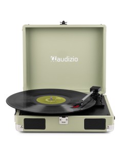 RP111G GIRADISCOS TIPO MALETÍN, VERDE