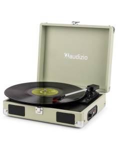 RP111G GIRADISCOS TIPO MALETÍN, VERDE