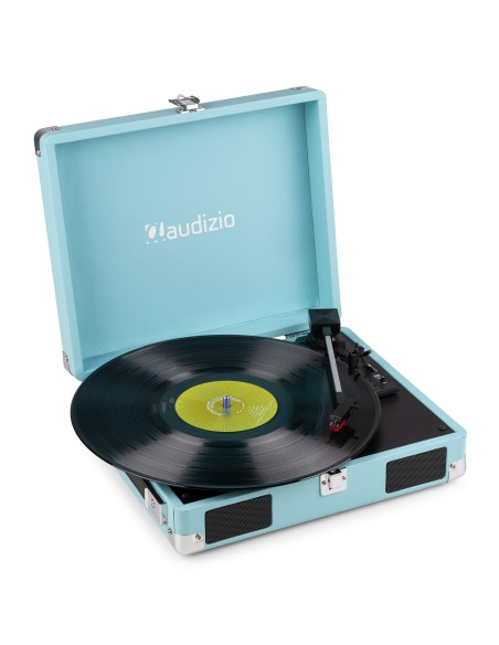 RP111BL GIRADISCOS TIPO MALETÍN, AZUL