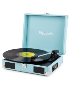 RP111BL GIRADISCOS TIPO MALETÍN, AZUL