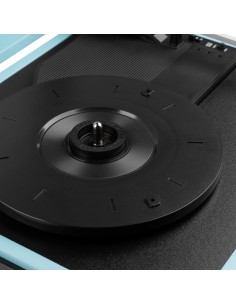 RP111BL GIRADISCOS TIPO MALETÍN, AZUL