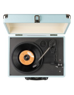 RP114BL GIRADISCOS TIPO MALETÍN, AZUL