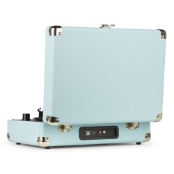 RP114BL GIRADISCOS TIPO MALETÍN, AZUL