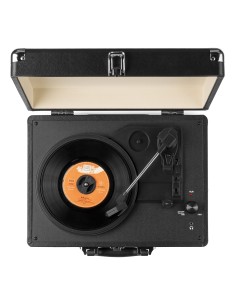 RP114BK GIRADISCOS TIPO MALETÍN, NEGRO