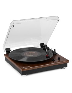 RP112D GIRADISCOS BT IN/OUT MADERA OSCURA