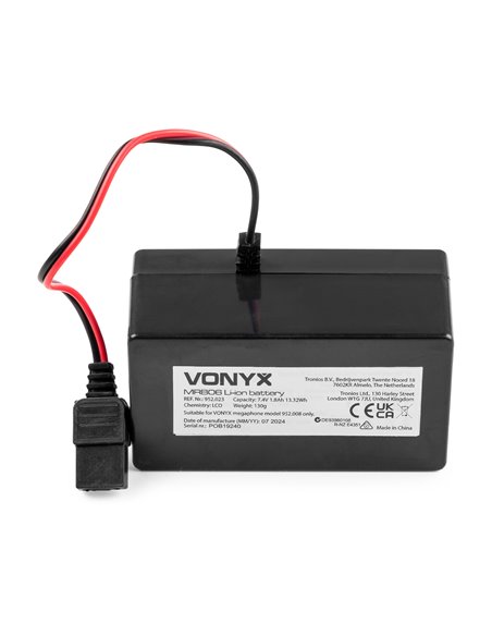 MRB06 PAQUETE DE BATERÍAS DE IONES DE LITIO DE 7,4 V