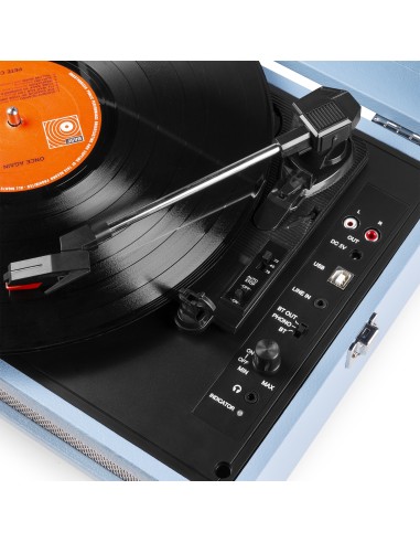 RP118E GIRADISCOS MALETA CON BT IN/OUT