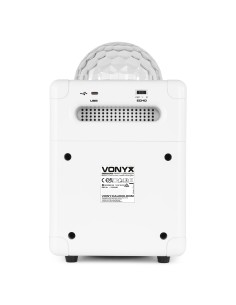 SBS50W BT BAFLE KARAOKE BLANCO CON BOLA LED